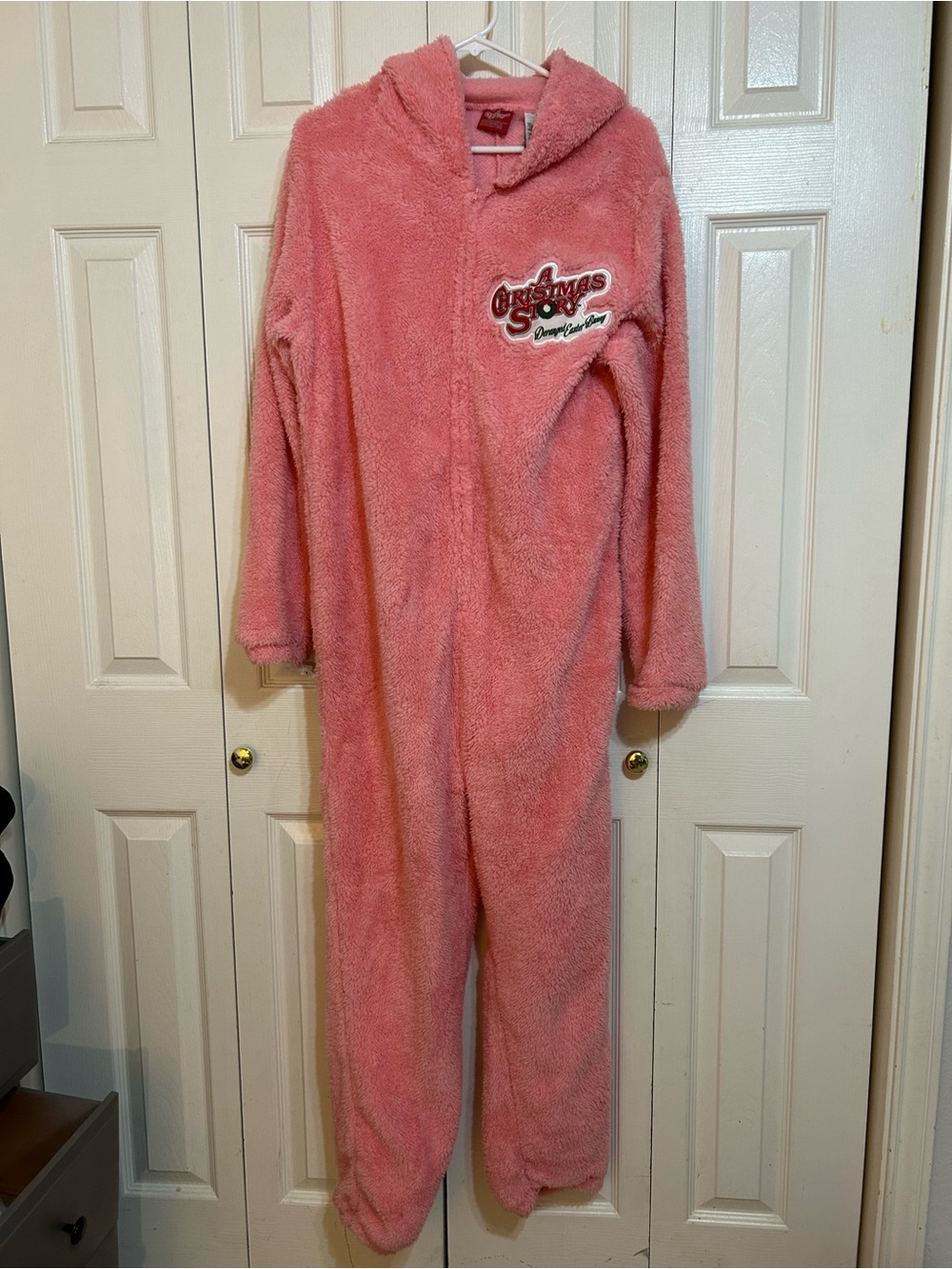 A Christmas story hooded with ears bunny outfit